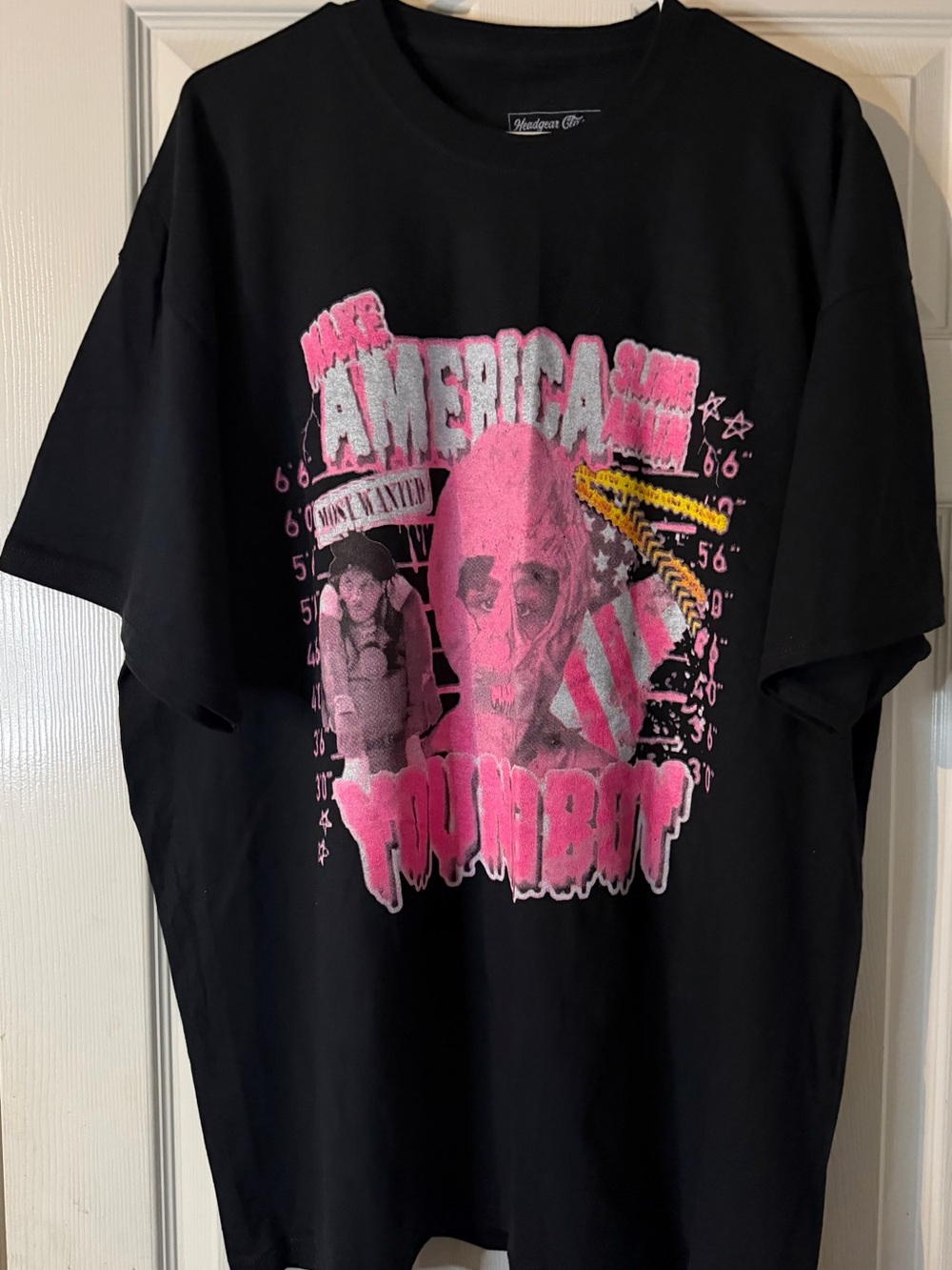 NBA Youngboy Men’s Black Graphic Tee - Pink Print